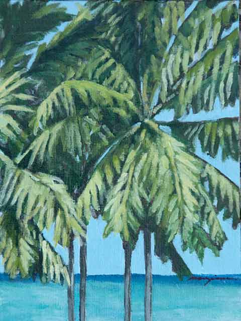 CoconutPalms-(JostVanDyke)_Acrylic-ArtBoard_6x8_Manzione-Ingrid-.