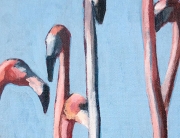 Anegada Flamingos 14 thumb Acrylic Ingrid Manzione