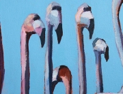 Anegada Flamingos 4 thumb Acrylic Ingrid Manzione