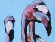 Anegada Flamingos 5 thumb Acrylic Ingrid Manzione